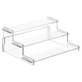 thumbnail image 1 of FUTUREORYY Display Stand 1 Set Clear Acrylic Tiered For Action Figure Shelf Handicraft Enthusiasts Desktop Organization, 1 of 8