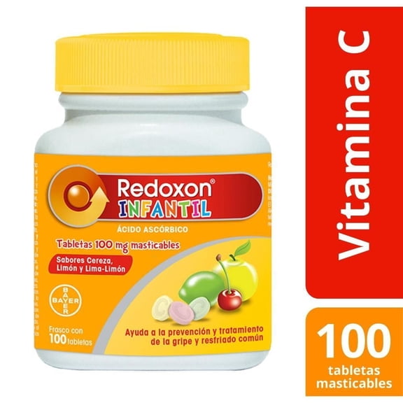 Redoxon Infantil frasco con 100 tabletas masticables vitamina C