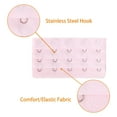 thumbnail image 4 of INSPIRE CHIC Women's 3 x 5 Hooks Adjustable Brassiere 5 Pcs Bra Extender Eye Tape Strap Black,Pink,Red,White,Purple 5, 4 of 5