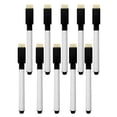 thumbnail image 1 of SharkTRUE 10 Pcs Whiteboard Pens - Gosear Rewritable White Board Dry Erase Markers With Eraser Cap Black, 1 of 8