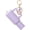 purple, variant on Cute Tumbler Lip Balm Holder Keychain, Purple Silicone Lipstick Case, 3.35in Mini Cup Keyring with Flower Charm, Portable for Bag Backpack