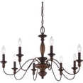 thumbnail image 5 of Traditional Eight Light Chandelier in Tuscan Brown Finish Bailey Street Home 71-Bel-1047103, 5 of 10