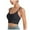Black, variant on vigerkar Women Sport Bra with Removable Padded Racerback Bralette Medium Support Running Yoga Bra Top Blue, XXL