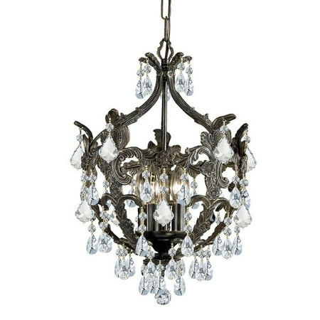 Crystorama 5-light English Bronze/Swarovski Spectra Crystal Mini Chandelier - English Bronze