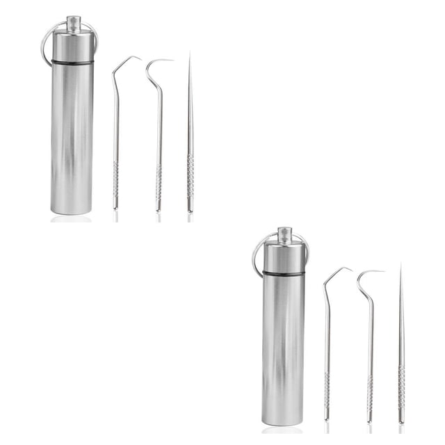 Monstrate 3 piezas de palillos de con soporte para adultos, personas mayores, organizador de herramientas para el cuidado de los dientes, pícnic Plata 2piezas Monstrate CBP025428