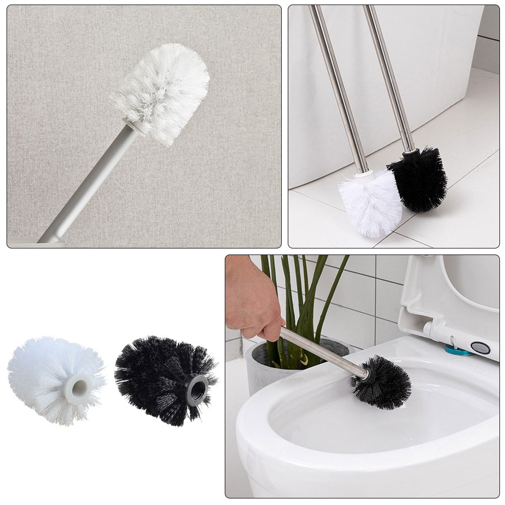 Raindrops 6-Pack Plastic Replacement Brush for Toilet Cleaning Tool, Bathroom Use Accessories