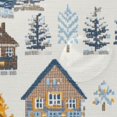 thumbnail image 4 of Yayeee Shower Curtain with Hooks 72"x72" Waterproof Fabric Bathroom Hanging Decor, Winter Village Serenity, 4 of 5