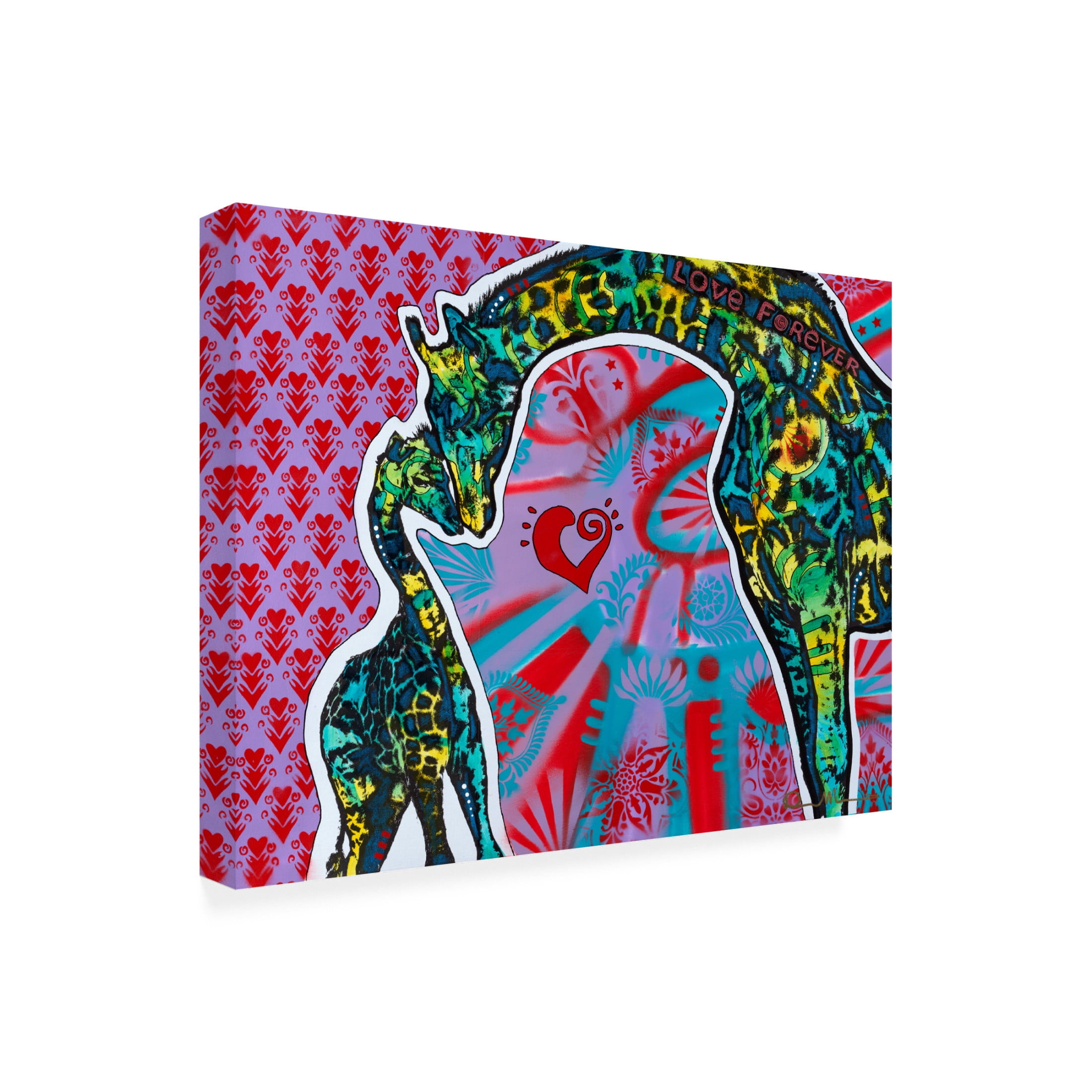 Canvas Wall Art - Dean Russo 'Love Forever' Wall Art for Living Room, Bedroom, or Office Décor by Trademark Fine Art - 24 x 18 Inches