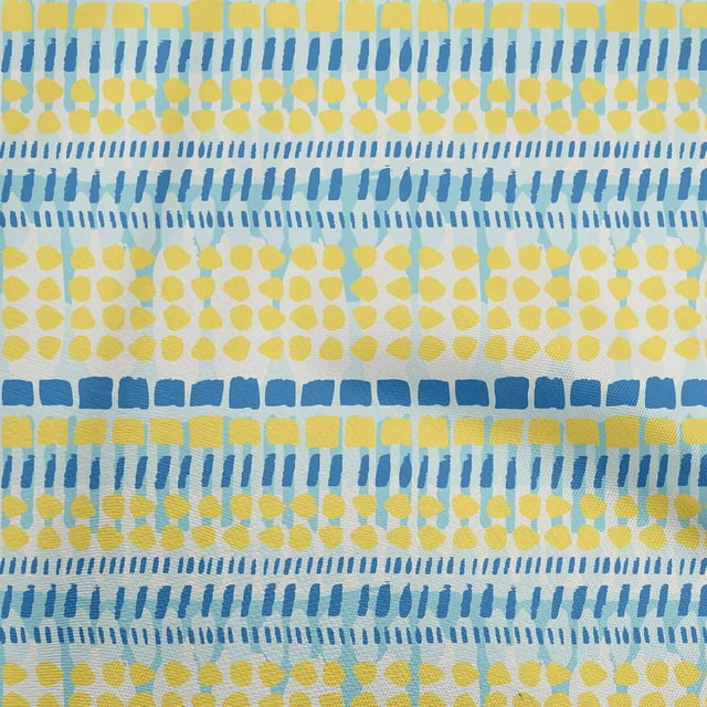 oneOone Rayon Yellow Fabric Dot Craft Projects Decor Fabric Printed By The Yard 56 Inch Wide