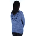 thumbnail image 2 of Freshman Juniors’ Hooded Cardigan Marled (Blue, Medium), 2 of 3