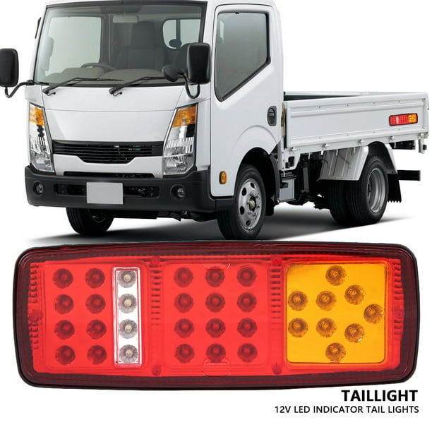 Feu LED Remorque, 12V LED Feux Arriere Remorque Lumière de Lampe, Feu de Remorque  LED Convient pour RV/Camions/Caravanes/Voiture
