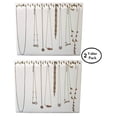 thumbnail image 4 of 2-Pack 14.5" x 12"H White Leatherette Necklace display pad with 29 Hooks and a self standing easel, 4 of 4