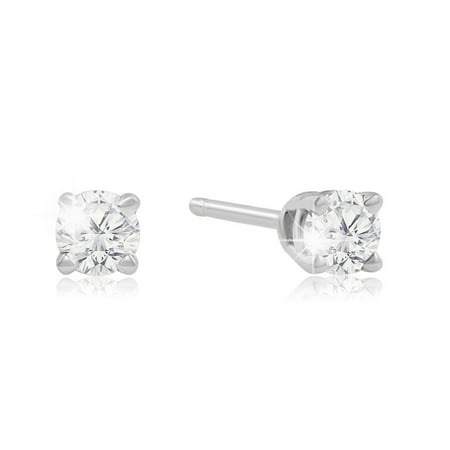 1/4ct Diamond Stud Earrings in White Gold