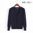 thumbnail image 1 of Suéter de punto con botones para mujer, chaqueta holgada con cuello en V, Tops informales de manga larga, 4XL talla grande, primavera y otoño, 2023, 1 of 5