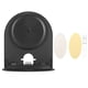 thumbnail image 1 of Soporte de altavoz para montaje en pared, soporte para estante de Audio, colgador Universal para ahorrar espacio, color negro, 1 of 8