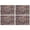 Multicolor Ethnic Patchwork, variant on Pink Striped Geometric Pattern Summer Placemats Table Placemats Set Of 4-Linen Kitchen Washable Placemats Table Mats 11.8"x17.7" Non-Slip Heat Resistant