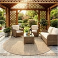 thumbnail image 2 of Koeckritz Rugs Casual Boucle Straw Weave Premium Indoor/Outdoor Round Area Rug, 6' Round, 2 of 8