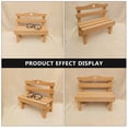thumbnail image 4 of 1pc Decorative Mini Bench Porch Chair Miniature Landscape Bench Home Decocration, 4 of 8