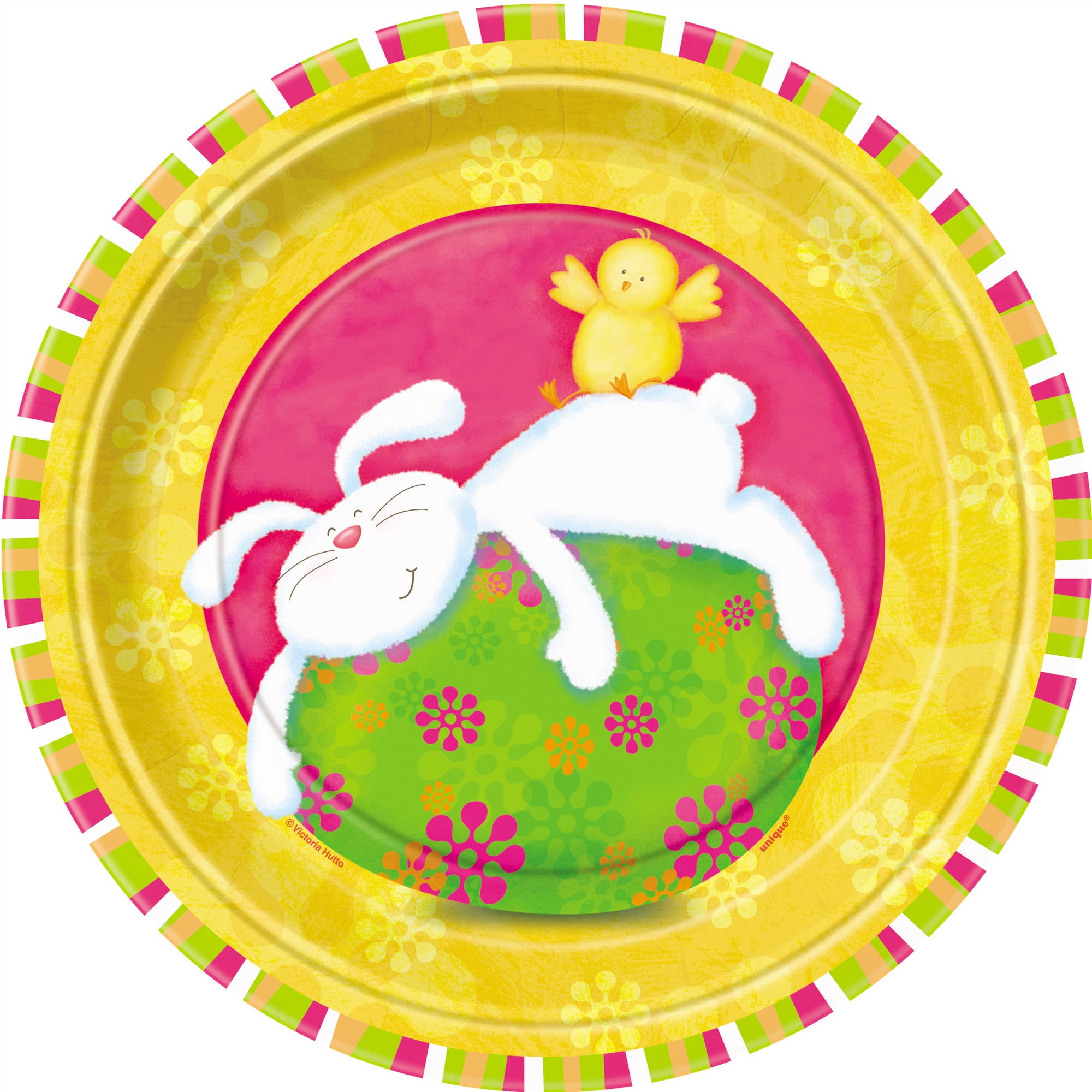 9" Bunny Pals Easter Party Plates, 8ct
