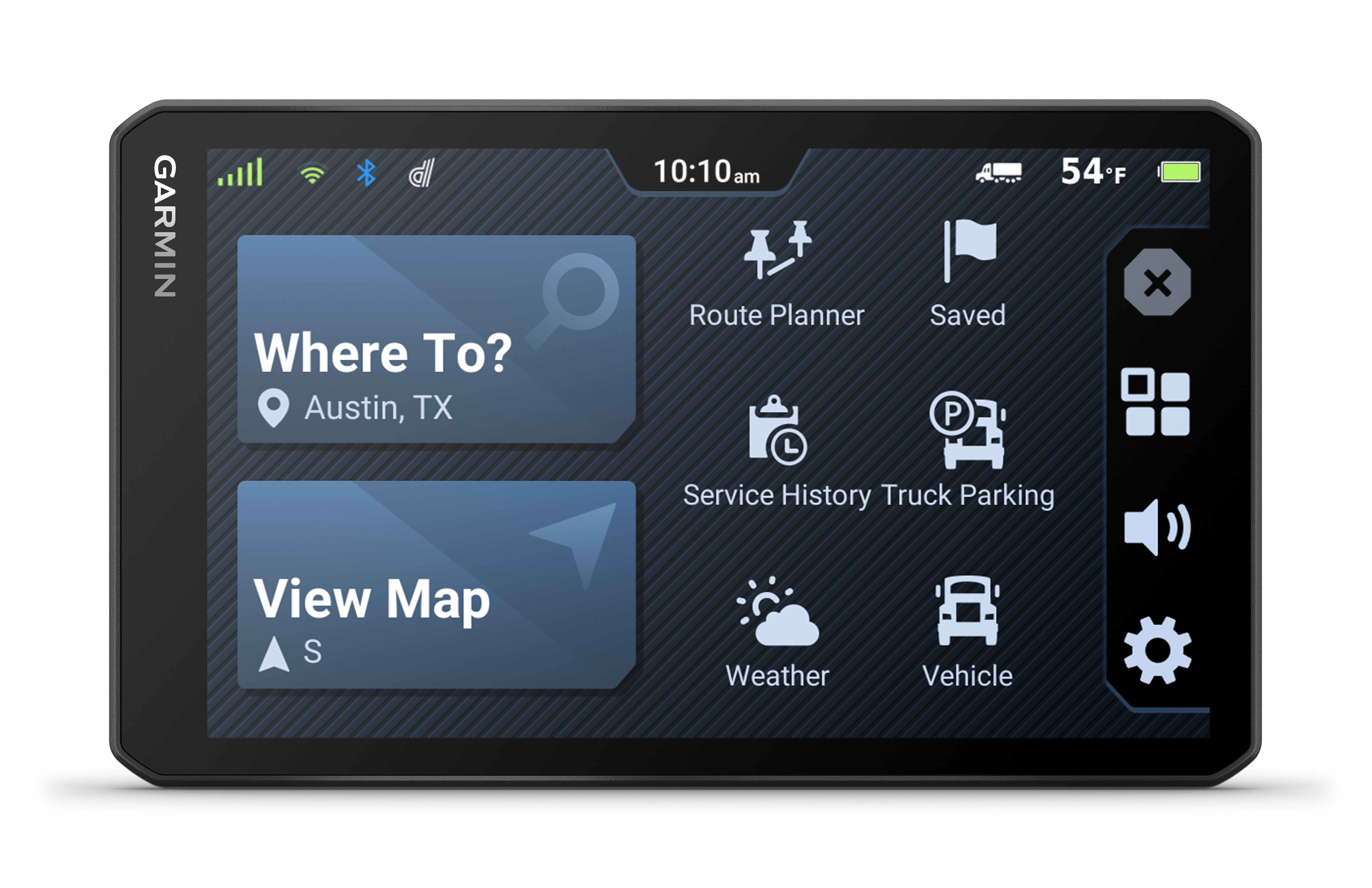 Garmin dēzl™ OTR720, Large High-Res 7” GPS Truck Navigator, Custom Truck Routing, Satellite Imagery, Wind Speed, Community-Shared Loading Docks, Truck Entrances & Parking Availability