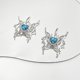 thumbnail image 4 of Collar y aretes YONGSHENG con colgante de mariposa y diamantes de imitación, 4 of 5