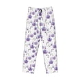 thumbnail image 4 of Goofa Orchids Flowers Printed Soft Pajama Pants for Men, Wide Leg Comfy Casual Lounge Yoga Pants-Medium, 4 of 9