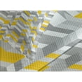 thumbnail image 4 of Ambesonne Vintage Quilted Bedspread Set 3 Pcs, Home Style Zig Zag, Queen Size, Grey Yellow, 4 of 5
