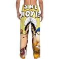 thumbnail image 3 of Saiise Sml Jeffy Au Print Mens Pama Pants for Men,Mens Lounge Pants,Funny Gifts for Men,Men's Pama Bottoms, 3 of 7