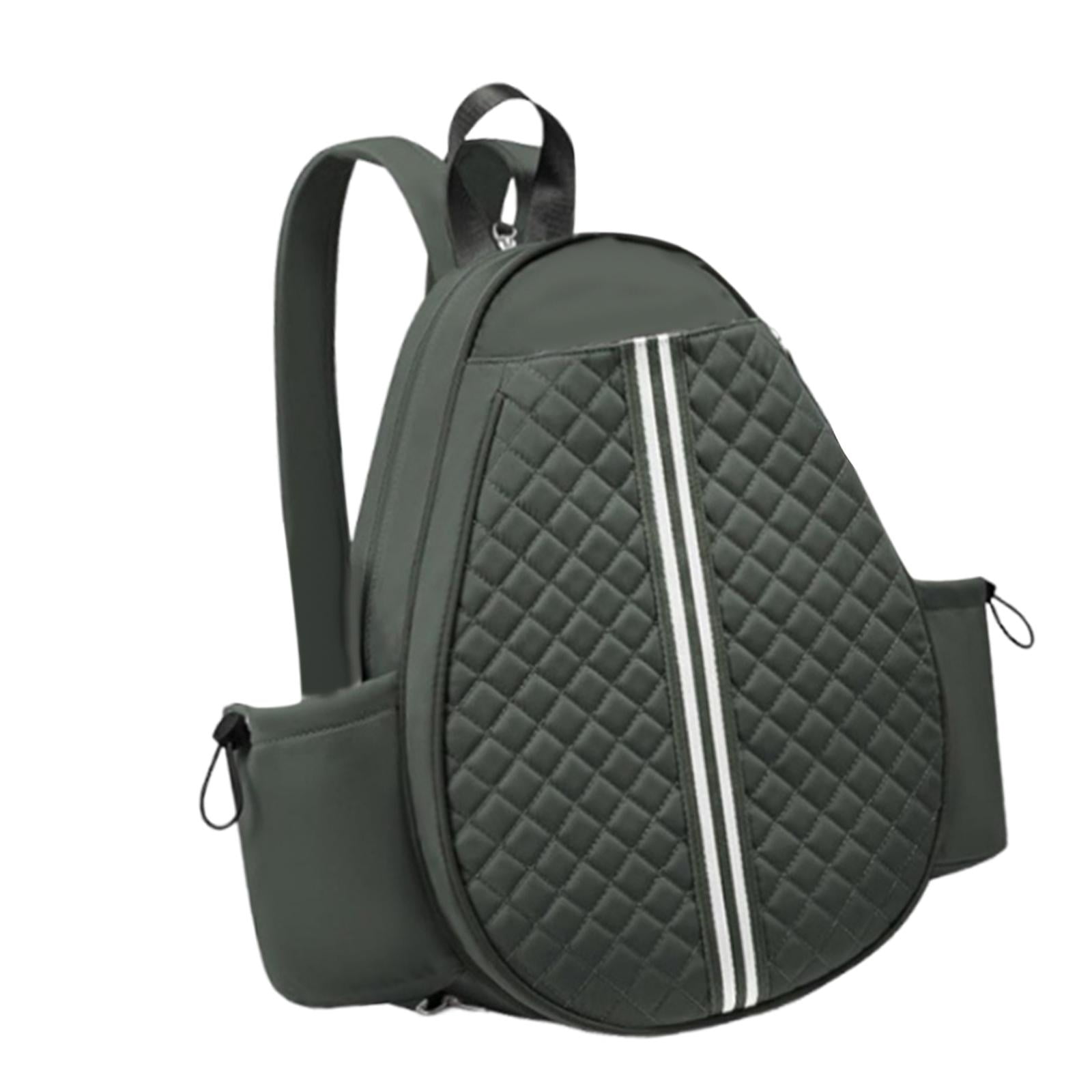 DimyFew Outdoor Tennis Pickleball Bag Lightweight Badminton Racket Bag with Side Pockets Green