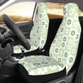 thumbnail image 3 of ZICANCN Car Seat Covers Front Seats Only, Green Floral Patchwork Plaid Automotive Seat Covers Protectors for Cars Trucks Suv 2 Pack, 3 of 8