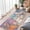 Colorful, variant on YOUFORTONG 4'x12' Washable Abstract Runner Rug, Soft Low Pile Indoor Carpet, Non Slip Backing,Stain Resistant Distressed Floor Mat for Living Room Bedroom Kitchen Hallway,Grey