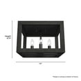 thumbnail image 6 of Hunter - Squire Manor 4-light Matte Black, Medium Size Flush Mount Light, Dimmable, Modern Style, for Bedrooms, Dining, Living Rooms - 19088, 6 of 7