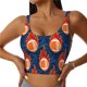 thumbnail image 1 of Balery American Football and Fire Flames Sujetadores deportivos con espalda cruzada para mujer, acolchados, sin costuras, de alto impacto, ideales para yoga, gimnasio, entrenamiento y fitness.-Medium, 1 of 8