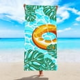 thumbnail image 4 of Weloille Microfiber Beach Towel Super Sandproof Beach Blanket Multi-Purpose Towel for Travel Swimming Pool Camping (27.55x59.05in), 4 of 7