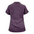 thumbnail image 4 of Summer Tops Womens Linen Tops Stylish Women's Casual Loose Short Sleeve Button Shirt for Comfortable Everyday Wear, 4 of 6