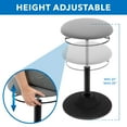 thumbnail image 4 of Mount-It! Height Adjustable Stool Ergonomic Chair | 360° Tilt, 4 of 7