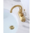 thumbnail image 4 of Wowow 8.6 in. x 2.13 in. x 1.25 in. Lift Rod Drain Assembly in Brushed Gold (2-Piece), 4 of 6