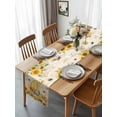 thumbnail image 3 of Burlap Table Runner 48 Inches Long, Watercolor Sunflower Gnome Bee Non-Slip Kitchen Table Runners for Dining Room Everyday Use Party Table Decorations Vintage Letter, 3 of 9