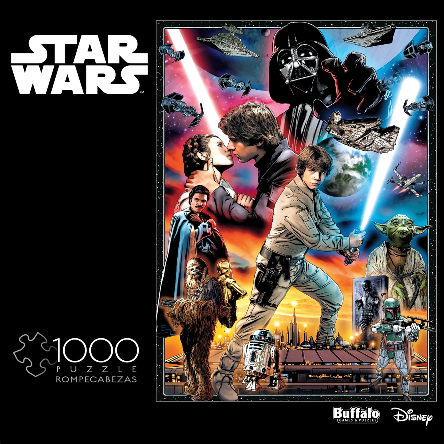 Buffalo 1000pc Jigsaw Puzzle Star Wars Prequel Trilogy Anakin Kenobi Maul Padme 