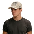 thumbnail image 2 of Helii Men Women Distressed Baseball Cap Dad Hat: Vintage Washed Cotton Cap with Not Dead Hard to Kill Embroidery Slogan Curved Brim Unstructured Adjustable White,One Size, 2 of 4