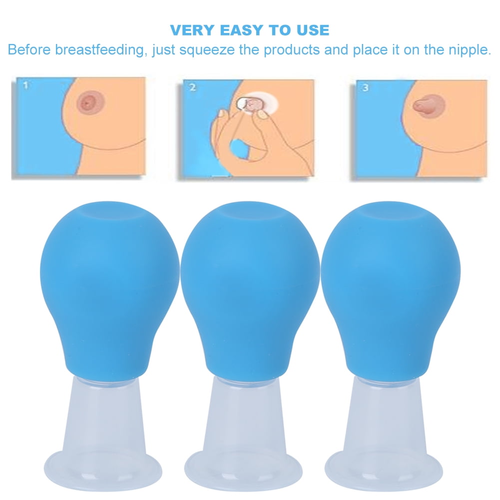 Octpeak Nipple Shield 3pcs Nipple Pump Sucker Mother Nipple Correcting Shield Protector Feeding Tools Nippleshield For Breastfeeding