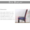 thumbnail image 3 of DYstyle Large Stretch Textured Plaid Short Dining Chair Slipcover(Set of 4, Gray), 3 of 3