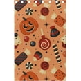 thumbnail image 4 of Coolnut Halloween Holiday Background Thermal Insulated Blackout Grommet Printed Window Curtain, 84"x55" 100% Polyester for Living Room Home Decoration, 2 Panels, Stitching styles, 4 of 6