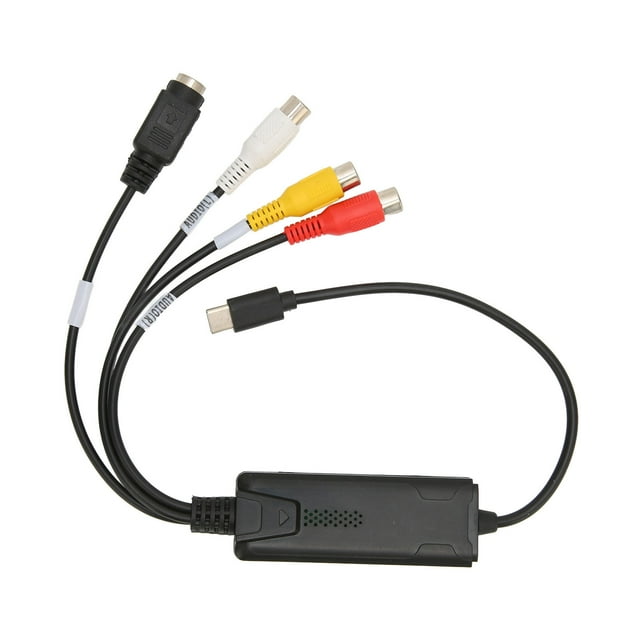 Type C Carte de Capture, à USB Convertisseur Adaptateur Plug and Play Multifonction Noir pour Ordinateur pour Conférence Web