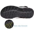thumbnail image 7 of Visionreast Men Sandals Leather Open Toe Outdoor Hiking Sandals Air Cushion Sport Sandals Waterproof Beach Sandals, 7 of 7