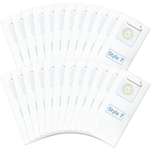 24 Pack Style 7 Vacuum Bags Compatible with Bissell Power Force & Select Upright Vacuums – Replacement for Part #32120 – Fits Models 1739, 3522, 3525, 71Y7, 3554, 3545, 6592, 3550, 3553 Series