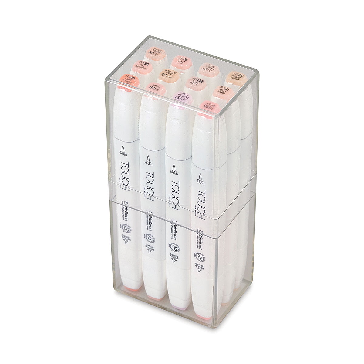 Shinhan Touch Twin Brush Markers - Set of 12, Skin Tones