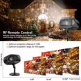 thumbnail image 3 of Proyector de copos de nieve, luces LED HD para Navidad y exteriores, 3 of 9