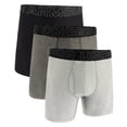 thumbnail image 1 of UNDER ARMOUR Hombre Calzoncillos, Paquete de 3 - Performance Tech Boxer Briefs Solid 6 in, elástico, unicolor Negro/Gris 5XL (XXXXX-Large), 1 of 3