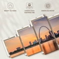 thumbnail image 6 of Elephant Stock St. Louis Sundown Wall Art - Horizontal Multi Panel Canvas - 5 Pieceliving Room Wall Decor - Photography Places Multi Panel - Orange And Blue Decor - 80" x 36", 6 of 8